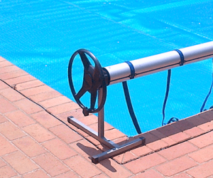 Pool Cover Roll-Up Stations